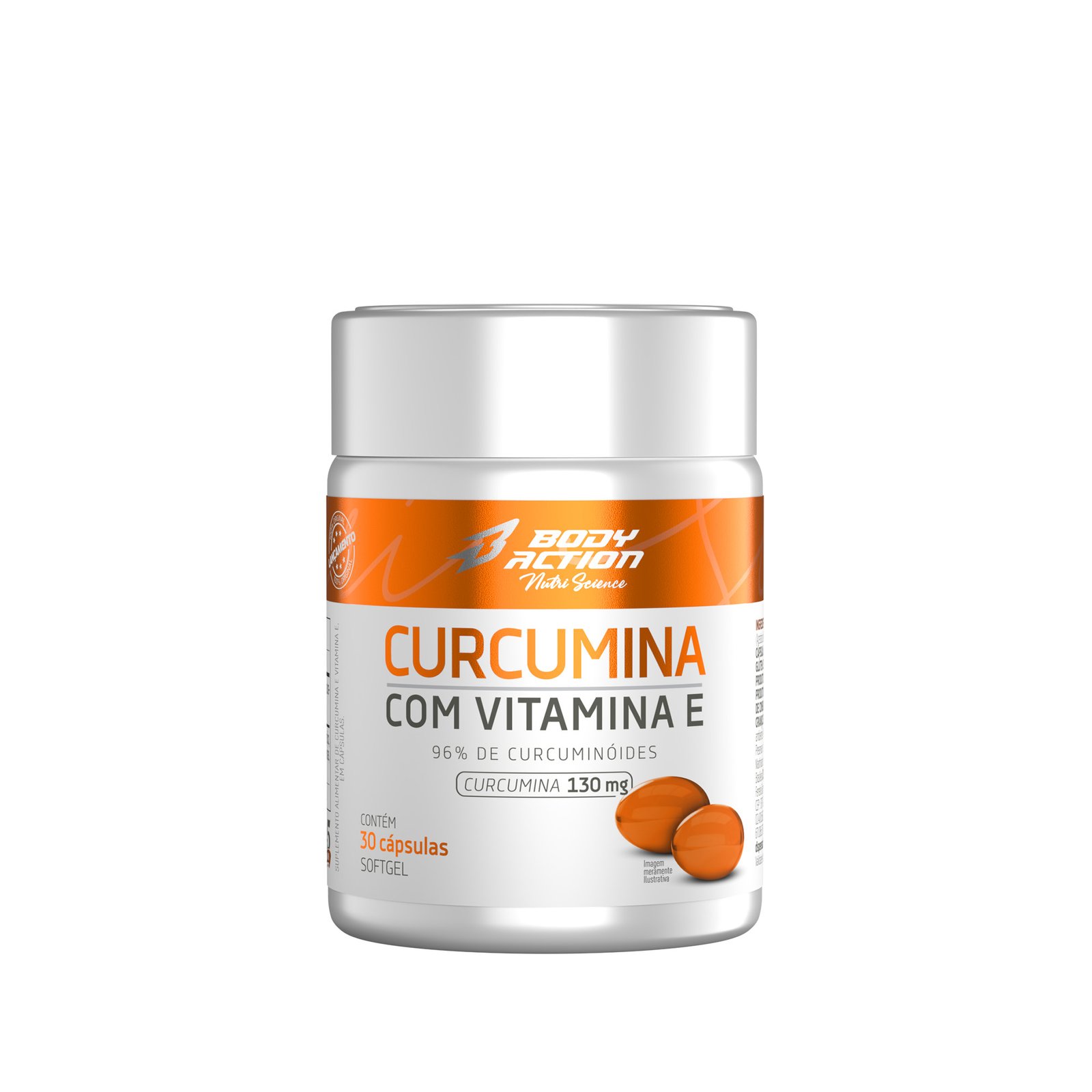 Curcumina com Vitamina E  30 Cápsulas