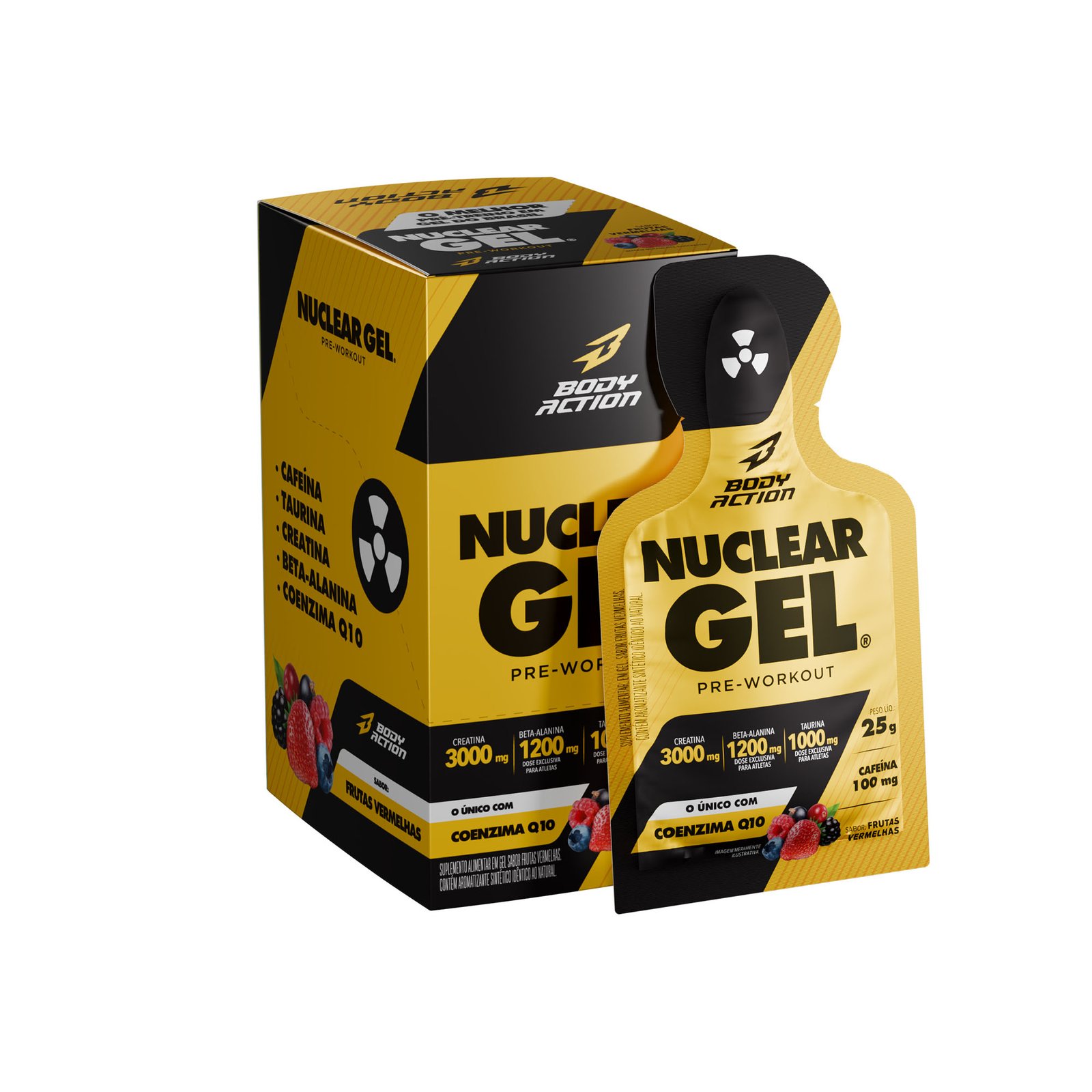 Pré-Treino em Gel  Nuclear Gel  30g (10 Sachês)